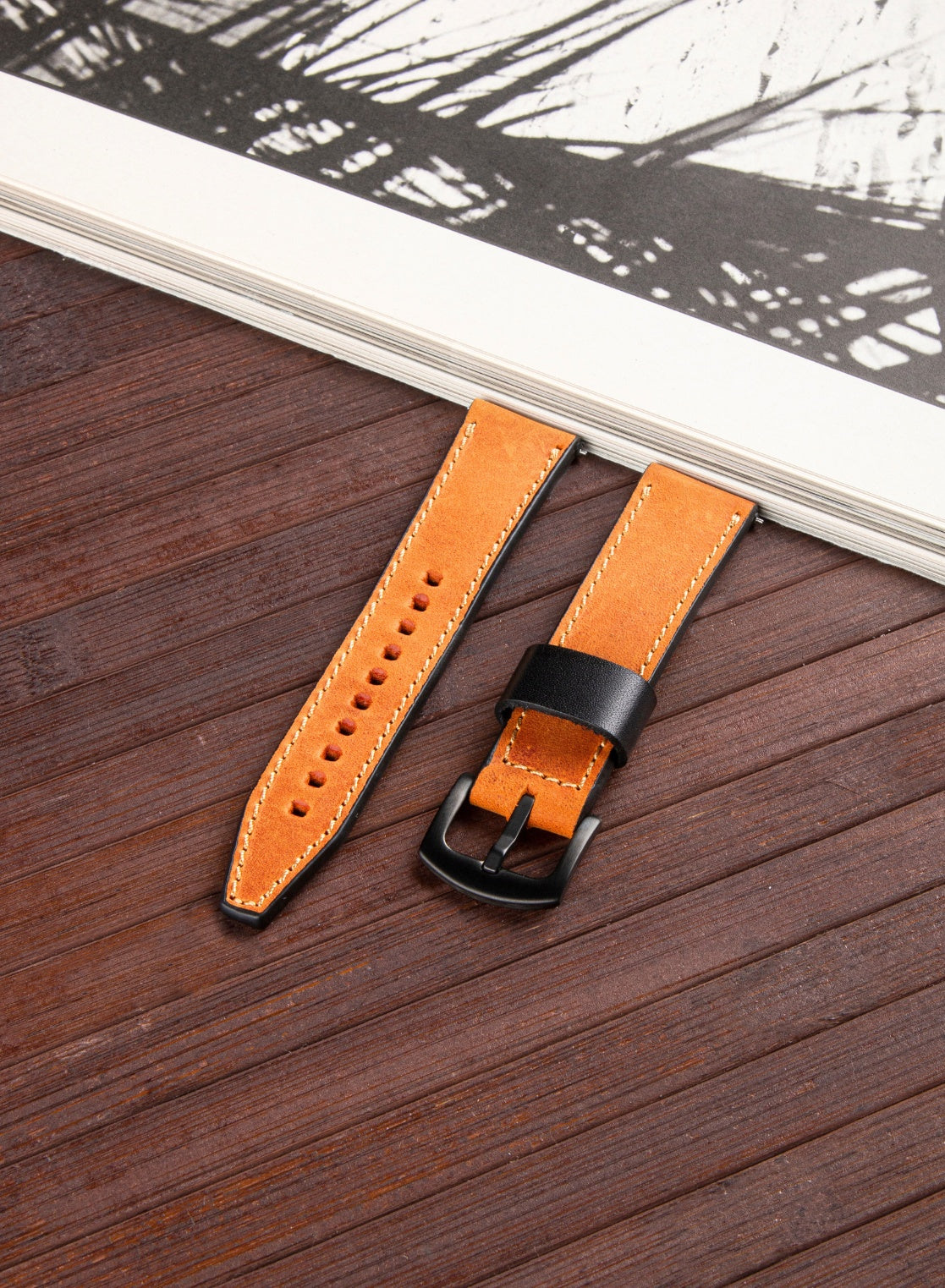 Classic Watch Dissam Leather Strap - Camel
