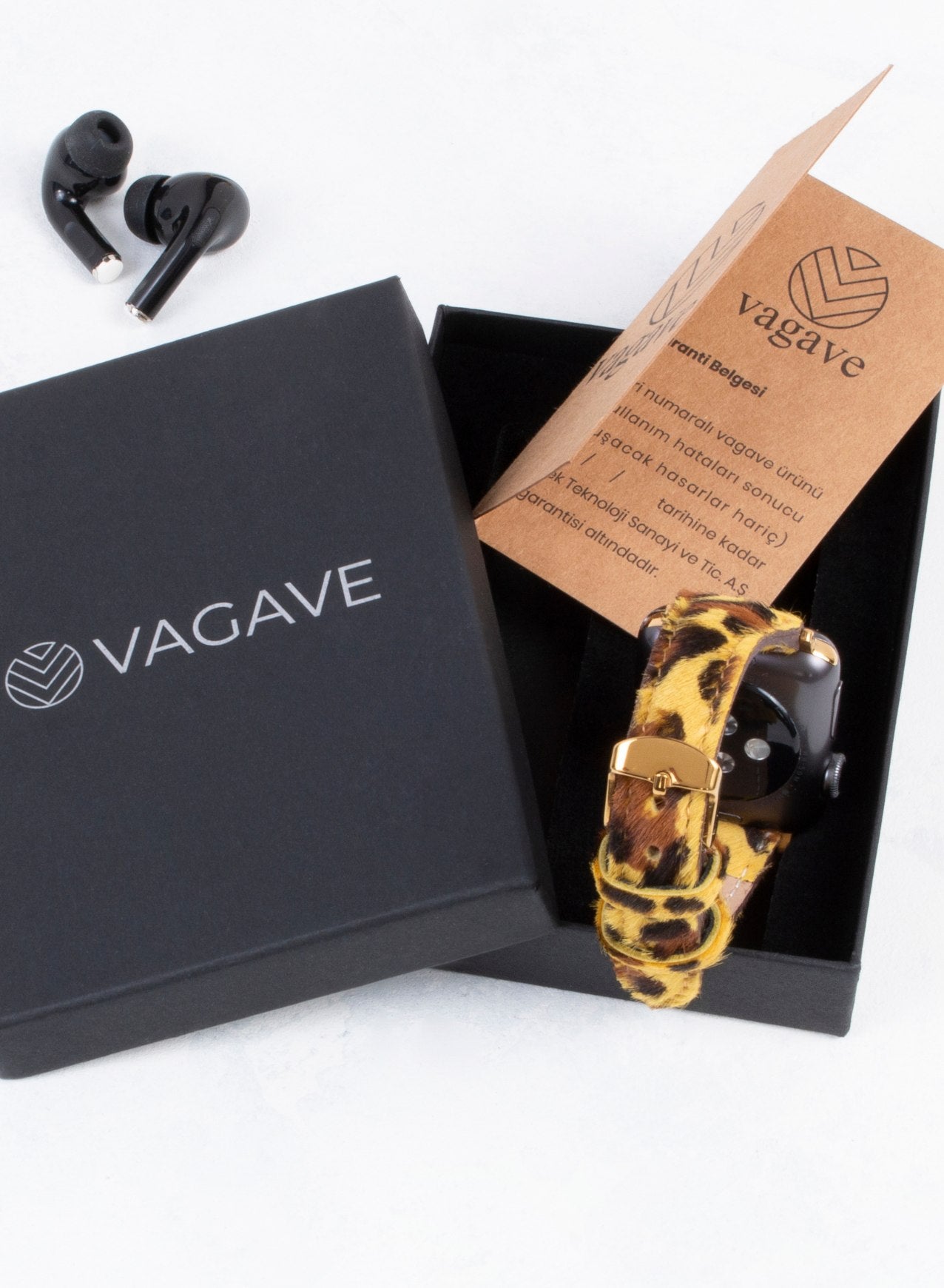Apple Watch Vadiva  Leather Women Strap - Yellow Leopard