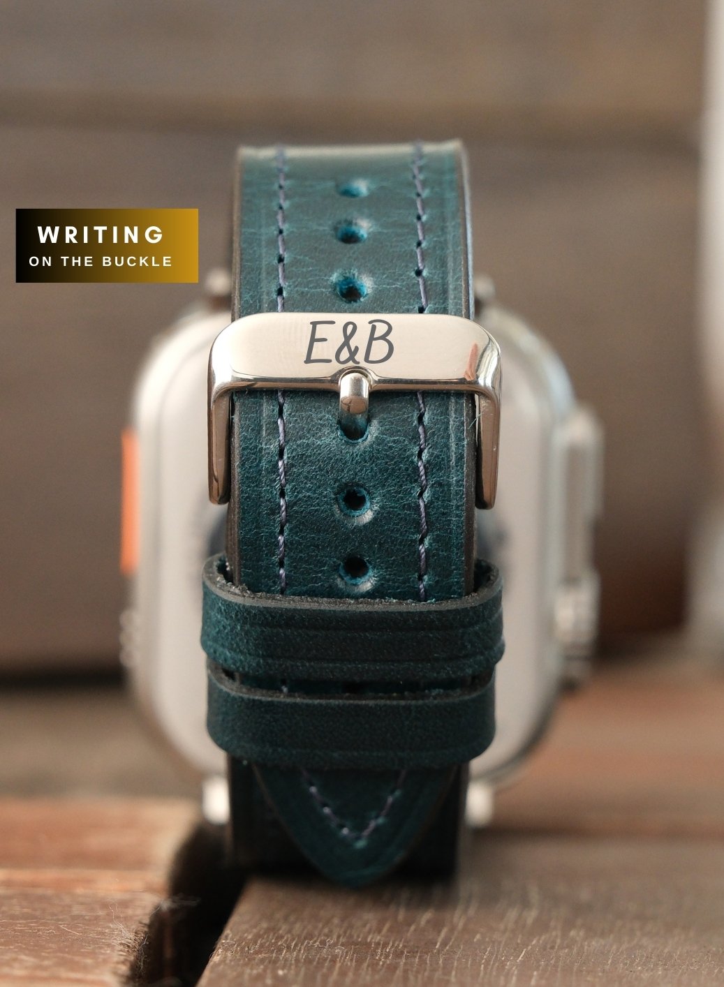 Apple Watch Buttero Leather Strap - Blue