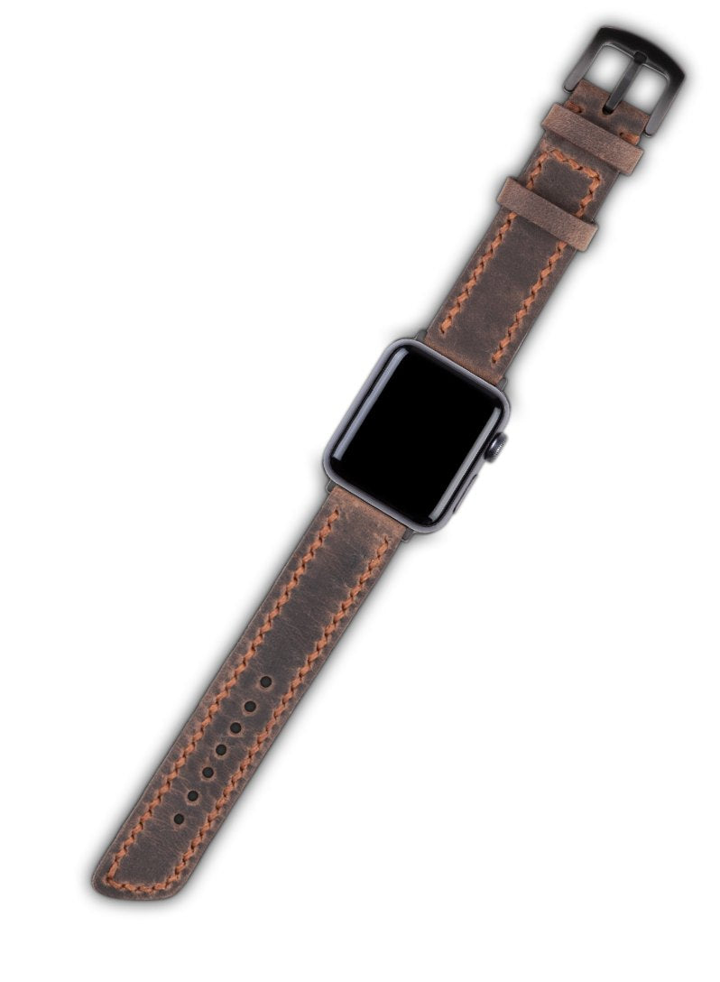 Apple Watch Berdik Leather Strap - Brown