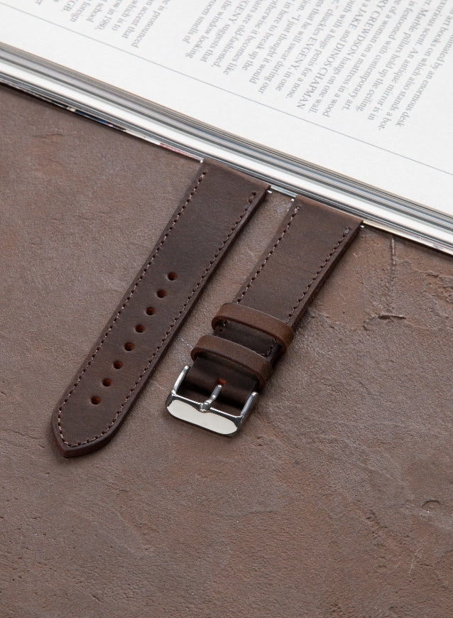 Garmin Watch Crazy Leather Strap - Brown