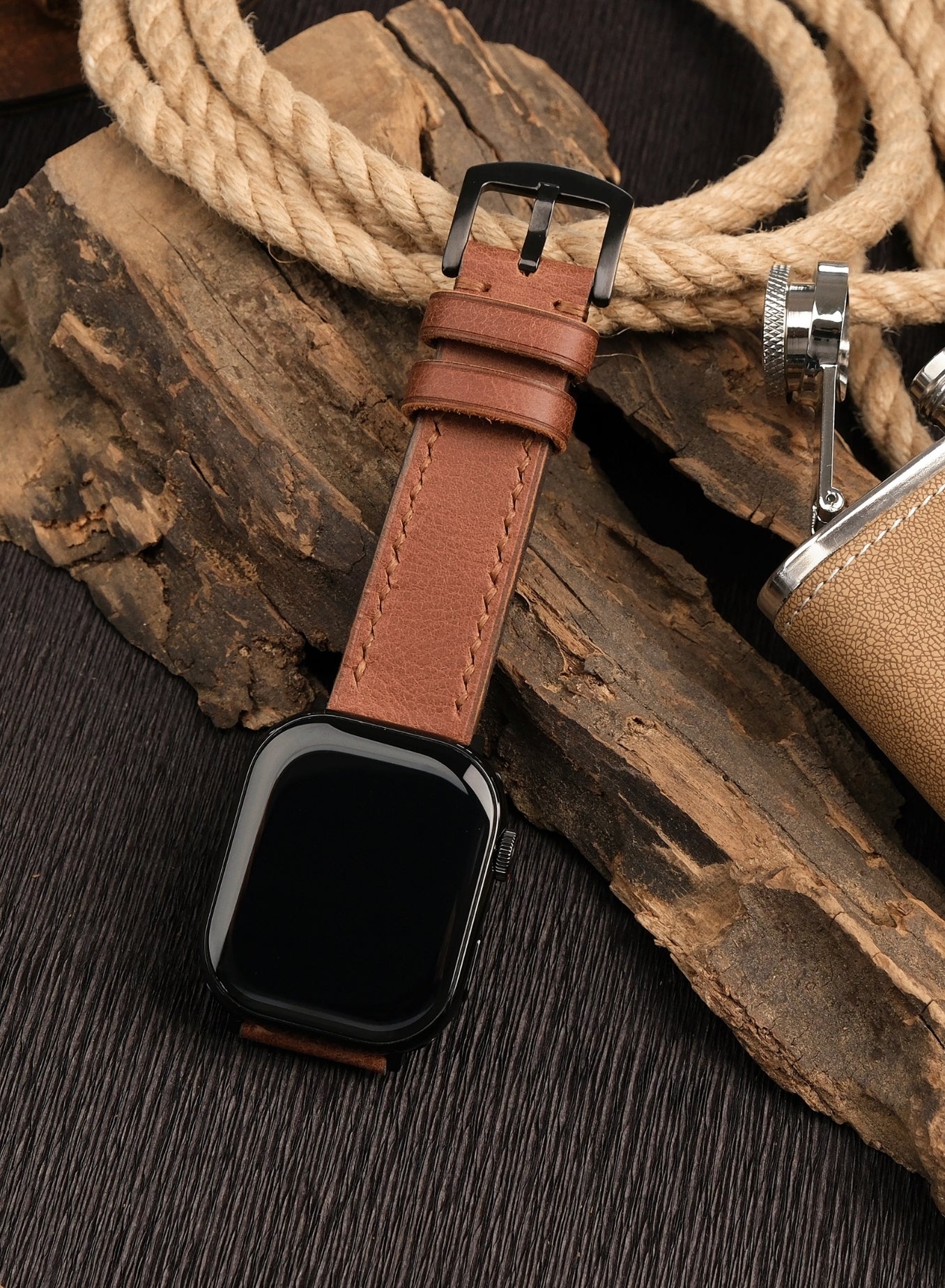 Apple Watch Tiana Leather Strap - Tan