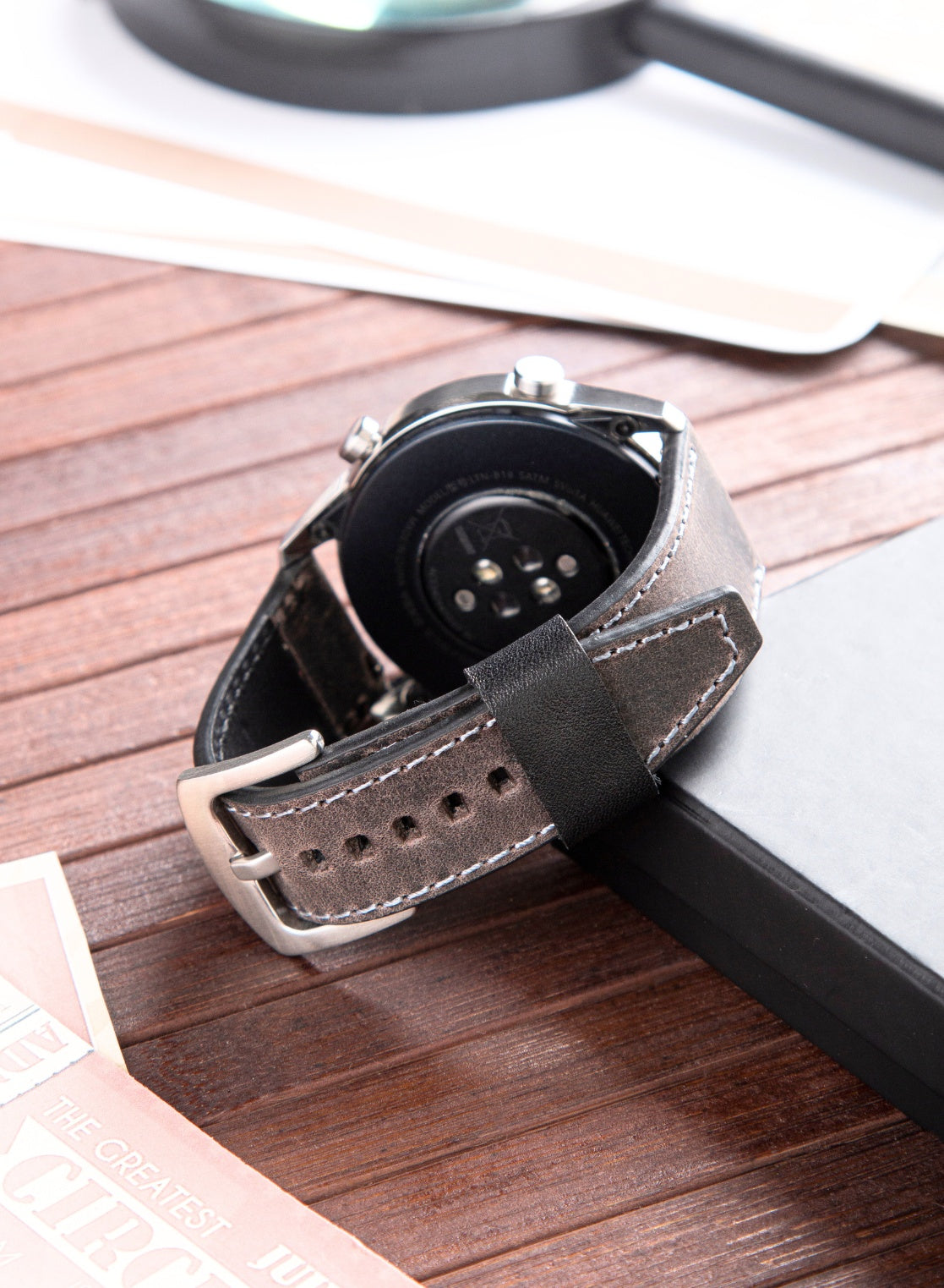 Garmin Watch Dissam Leather Strap - Gray