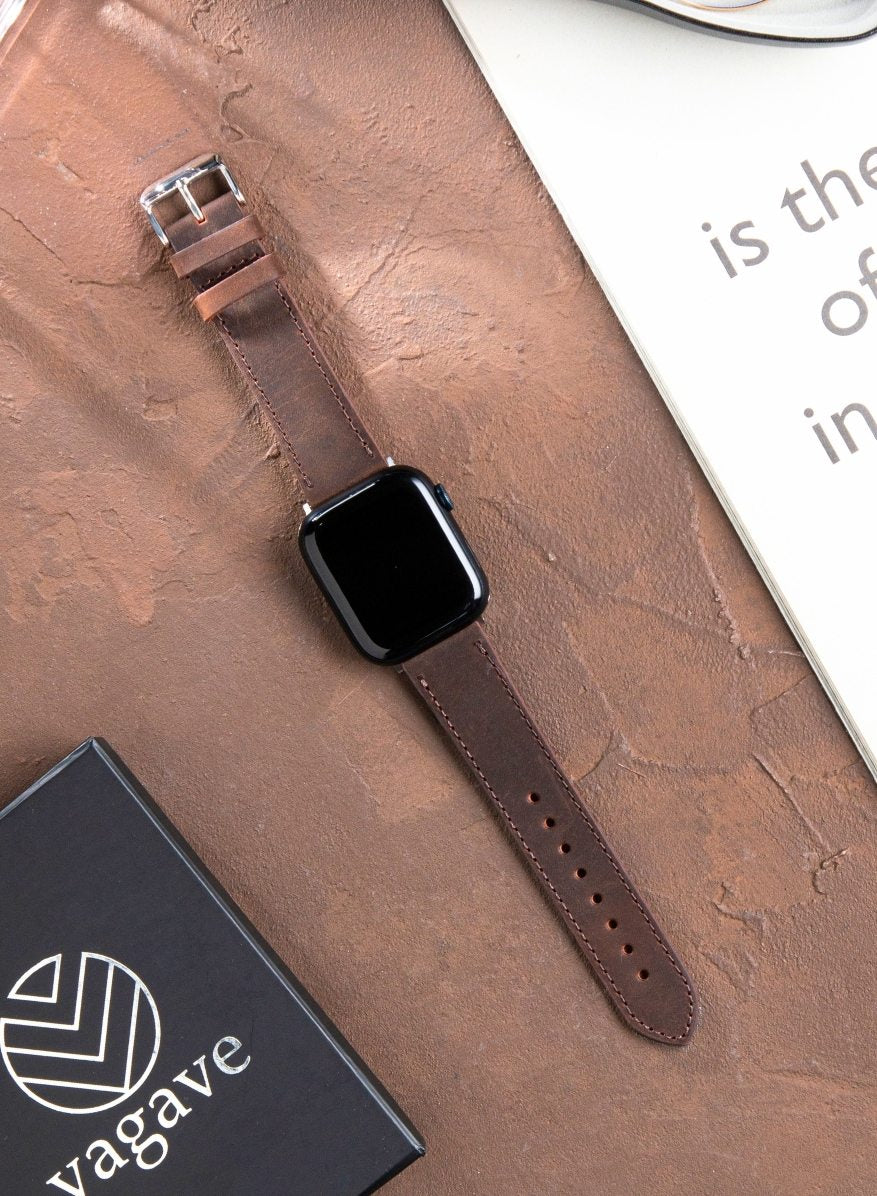 Apple Watch Crazy Leather Strap - Brown