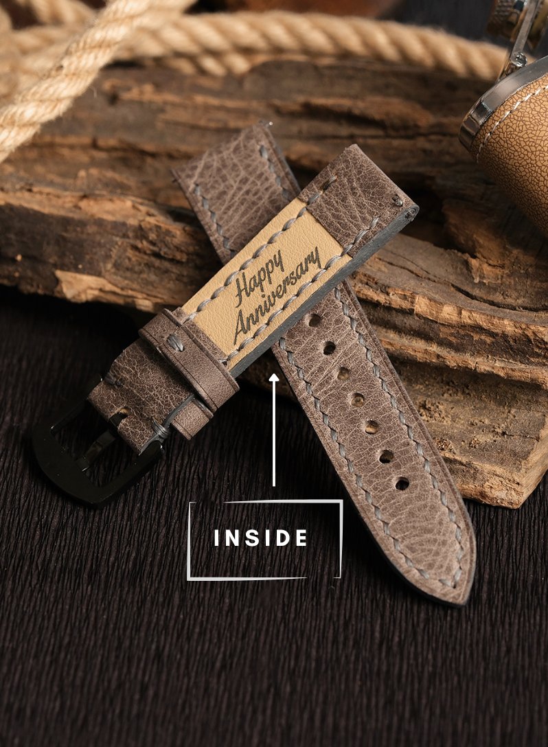 Garmin Watch Tiana Leather Strap - Gray