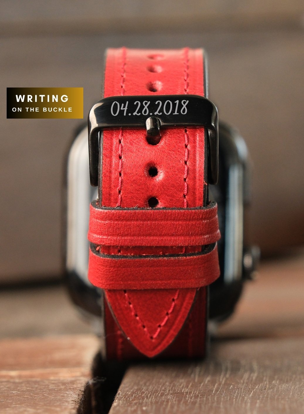 Apple Watch Buttero Leather Strap - Red
