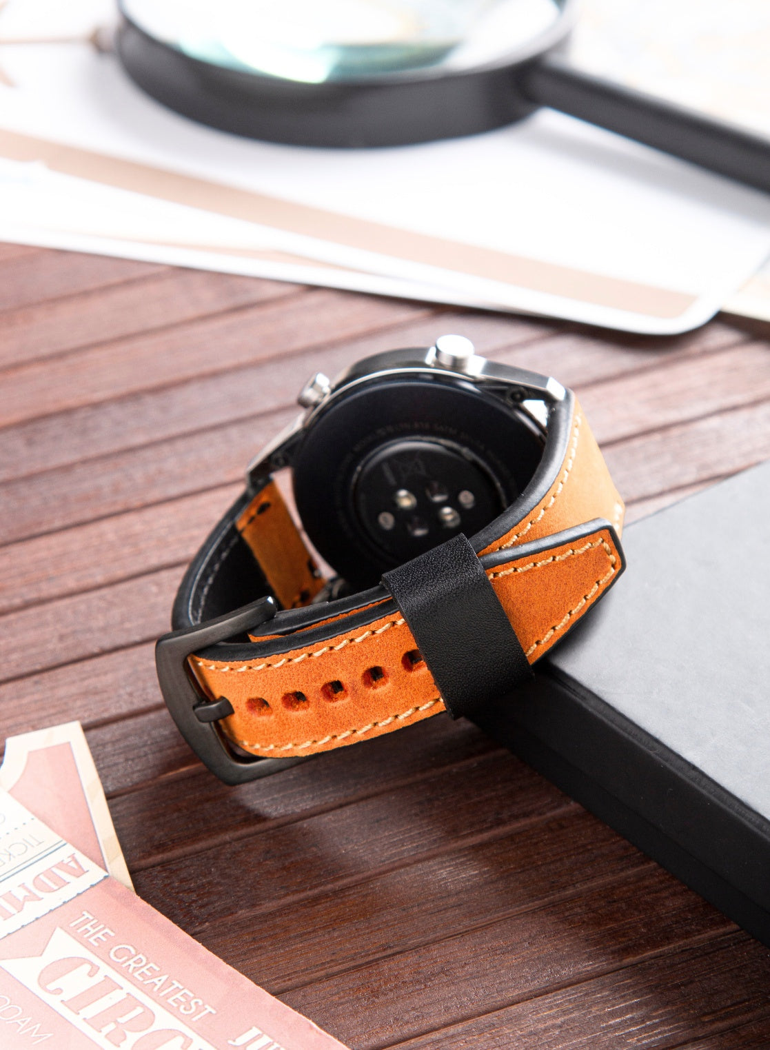 Garmin Watch Dissam Leather Strap - Camel