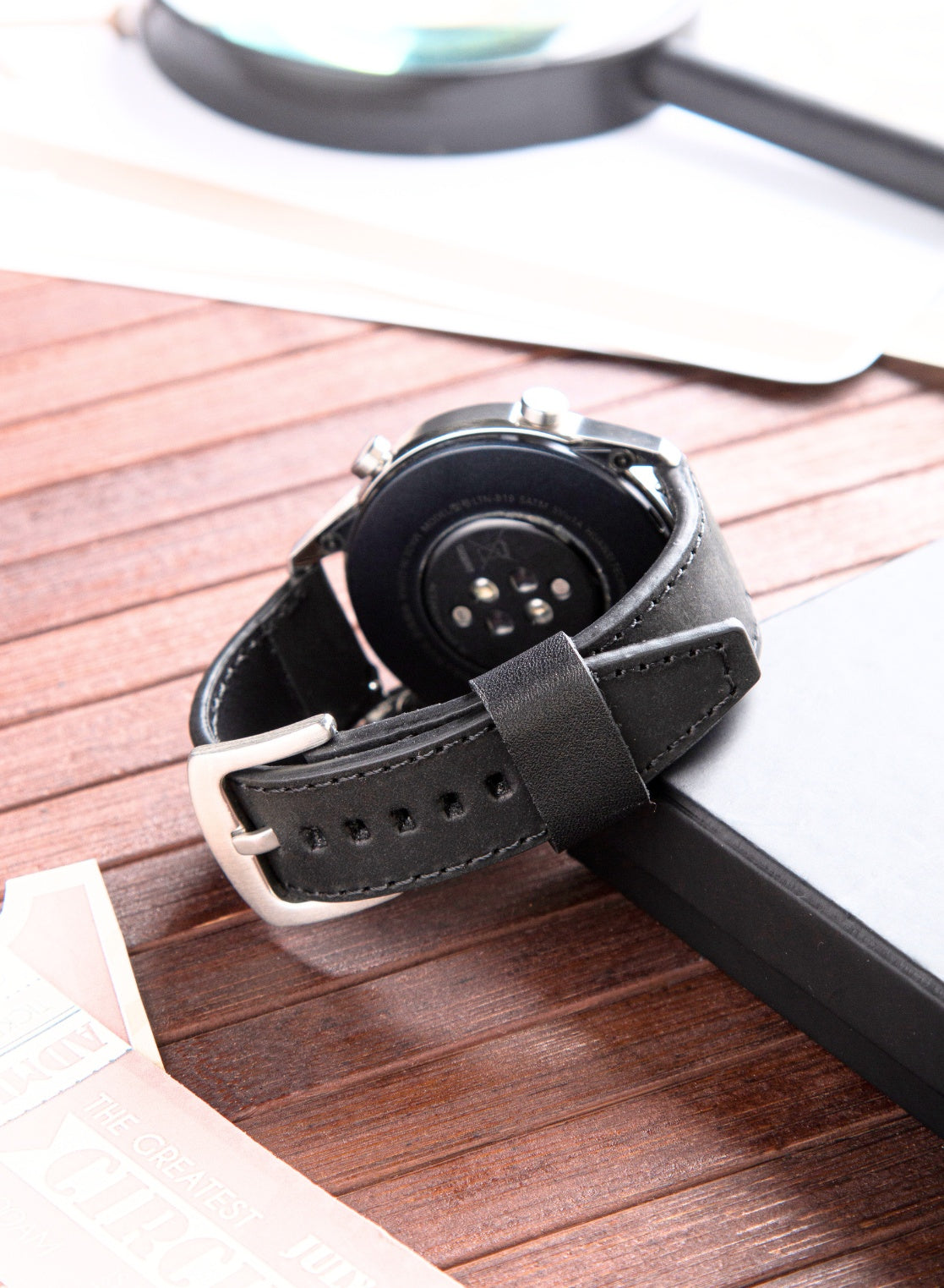 Garmin Watch Dissam Leather Strap - Black