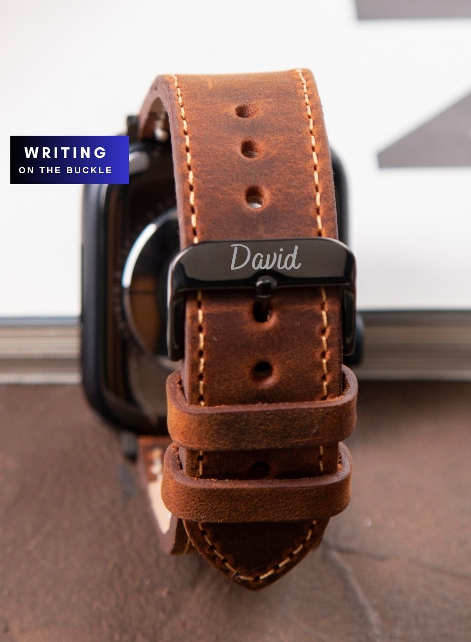 Apple Watch Crazy Leather Strap - Tan
