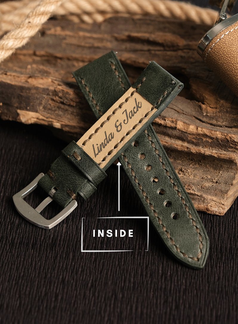 Samsung Watch Tiana Leather Strap - Green