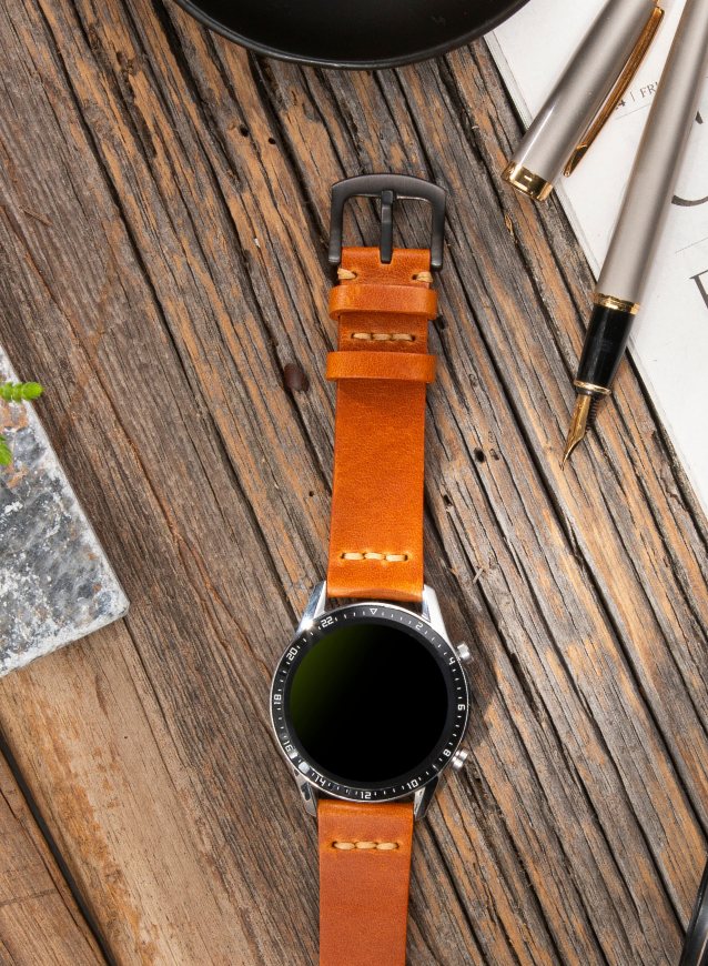 Samsung Watch Musap Leather Strap - Tan