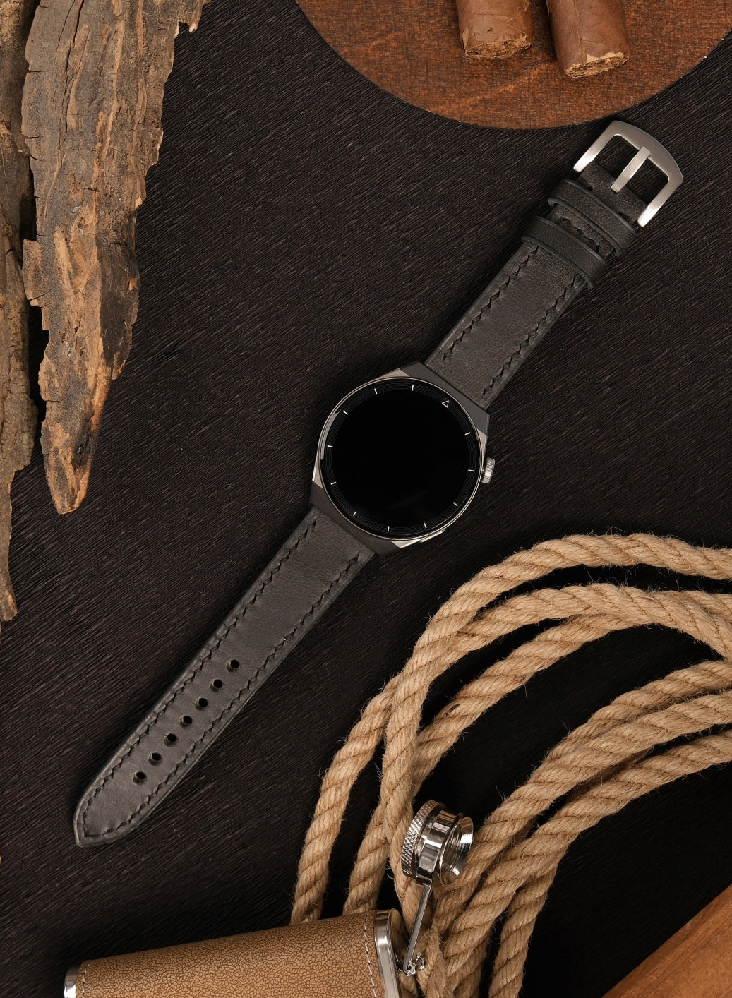 Samsung Watch Tiana Leather Strap - Black