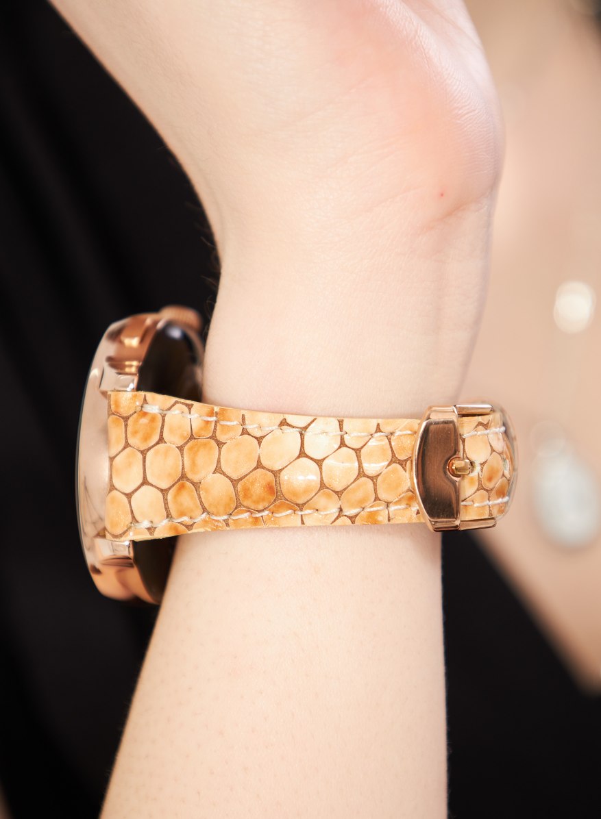 Samsung Watch Crop Women Leather Strap - Yellow
