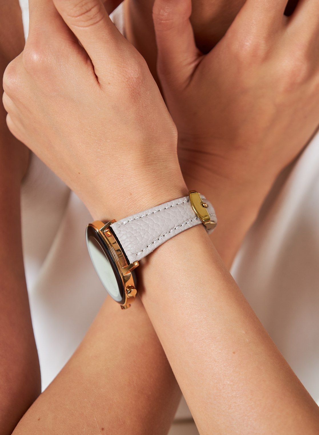 Garmin Watch Kamhis Women Leather Strap - Beige