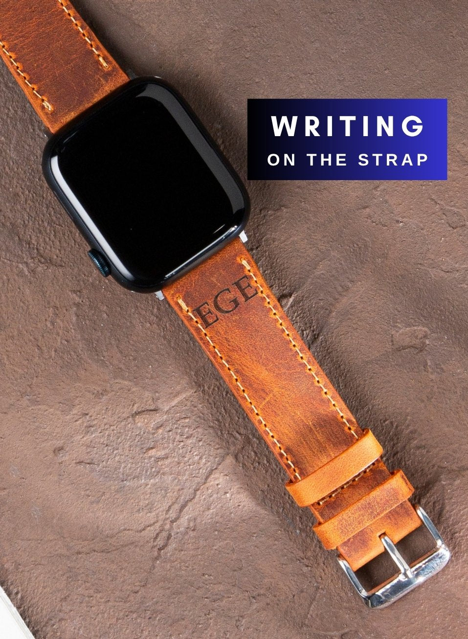 Apple Watch Crazy Leather Strap - Camel