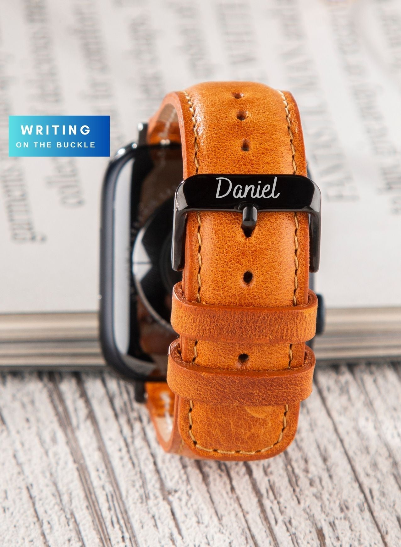 Apple Watch Fullup Leather Strap - Tan