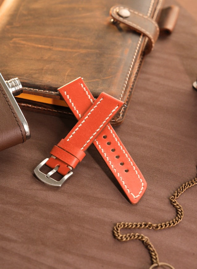 Samsung Watch Pueblo Leather Strap - Orange
