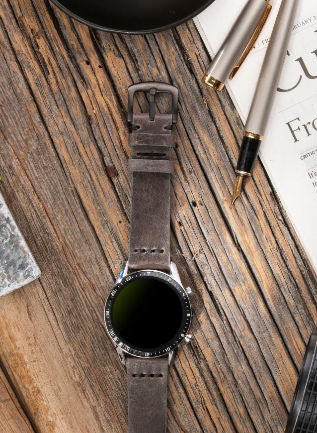Garmin Watch Musap Leather Strap - Gray