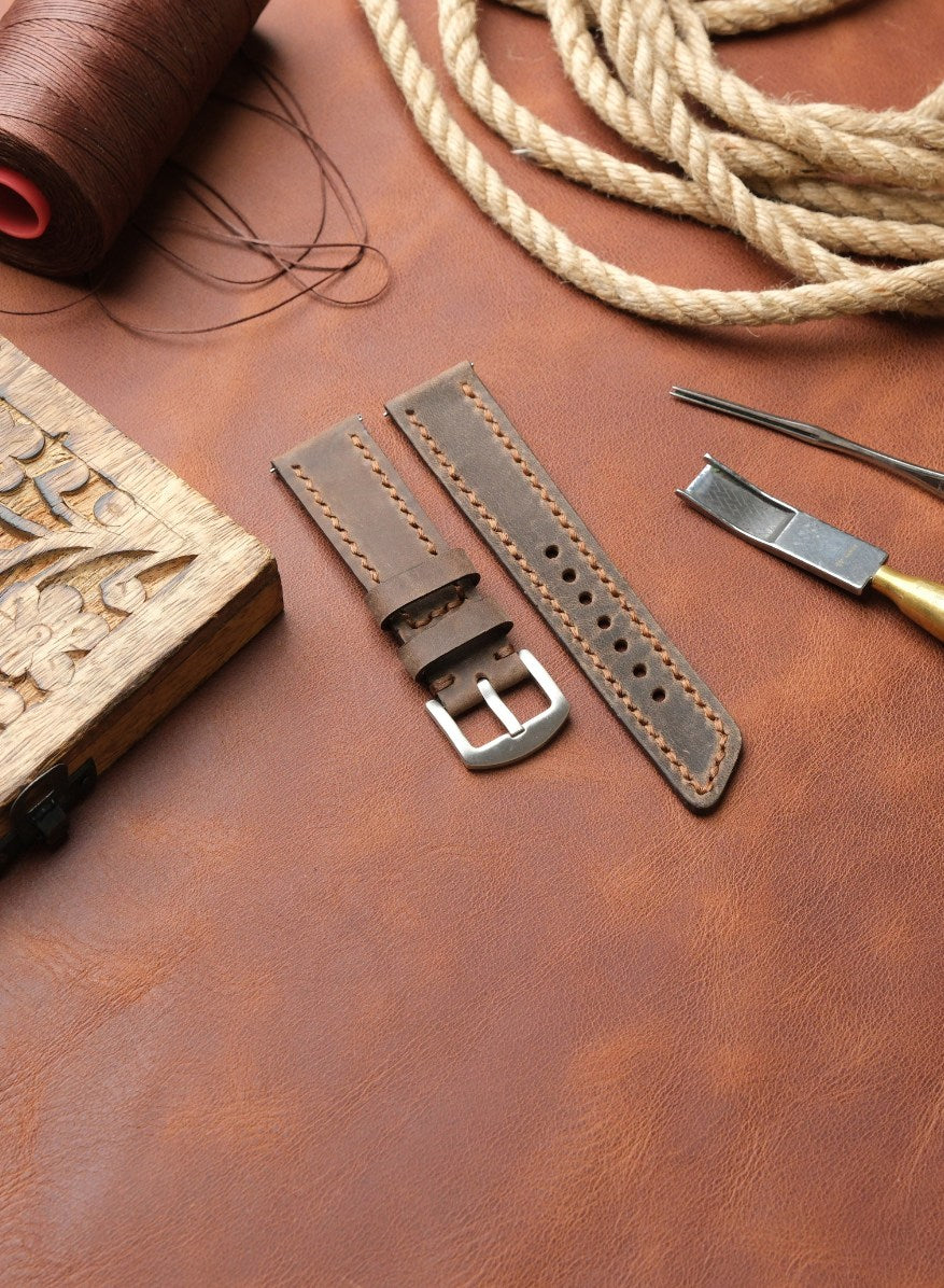 Samsung Watch Berdik Leather Strap - Brown