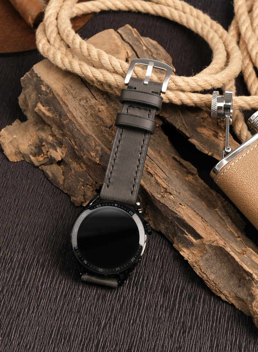 Samsung Watch Tiana Leather Strap - Black