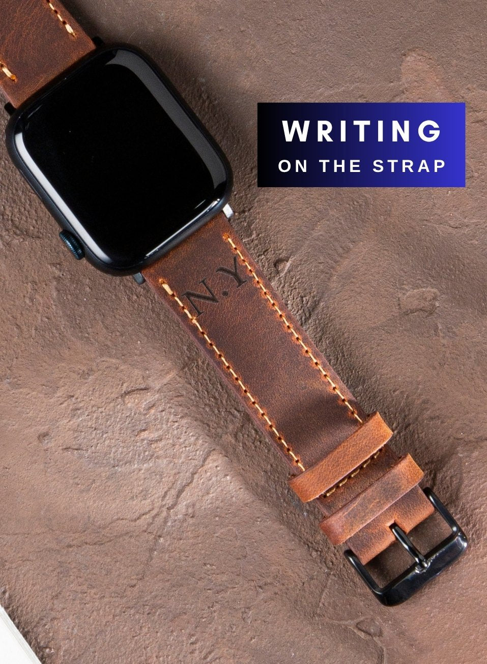 Apple Watch Crazy Leather Strap - Tan