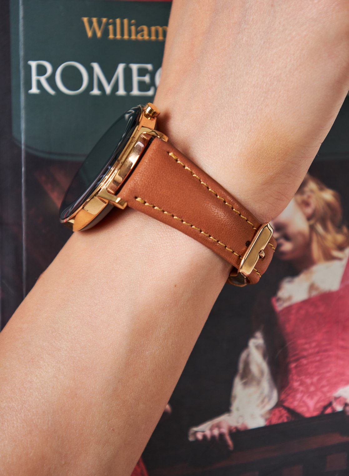Classic Watch Kamhis Women Leather Strap - Tan