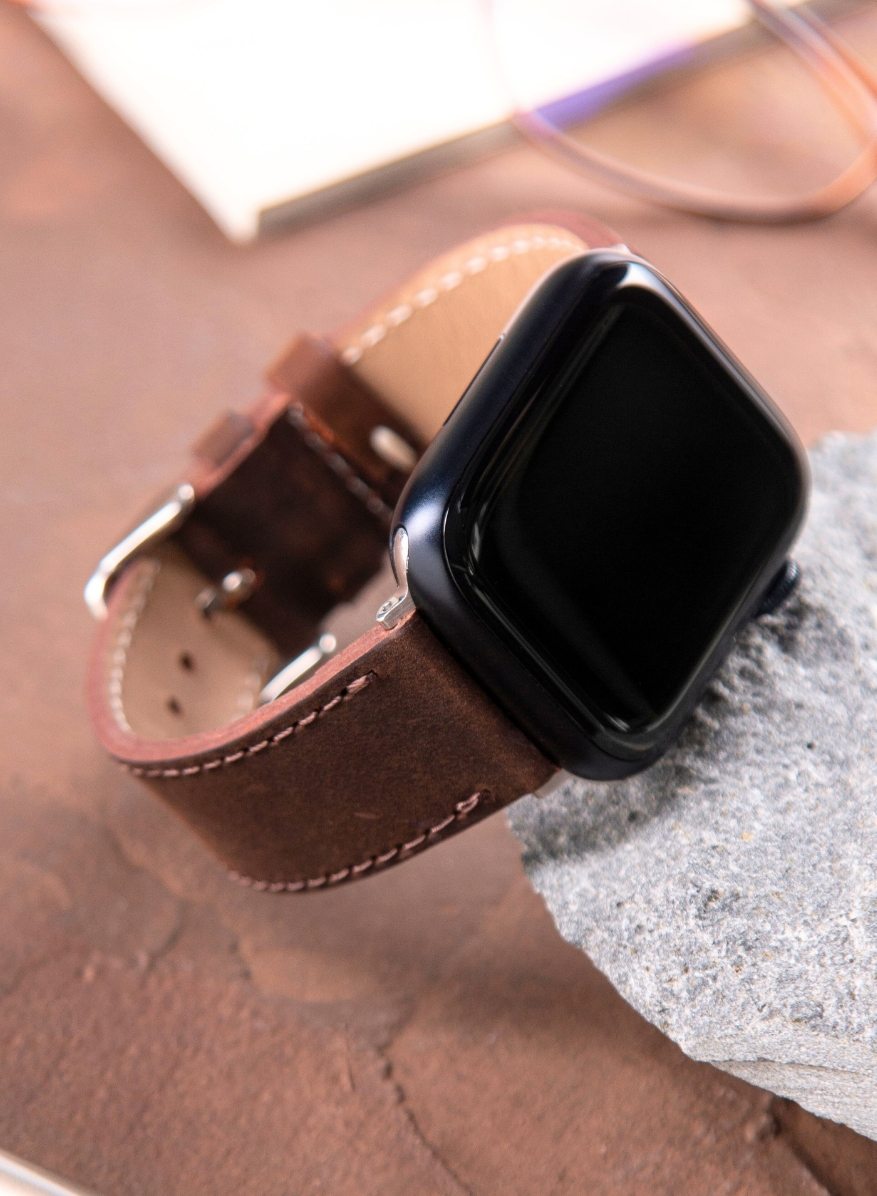 Apple Watch Crazy Leather Strap - Brown