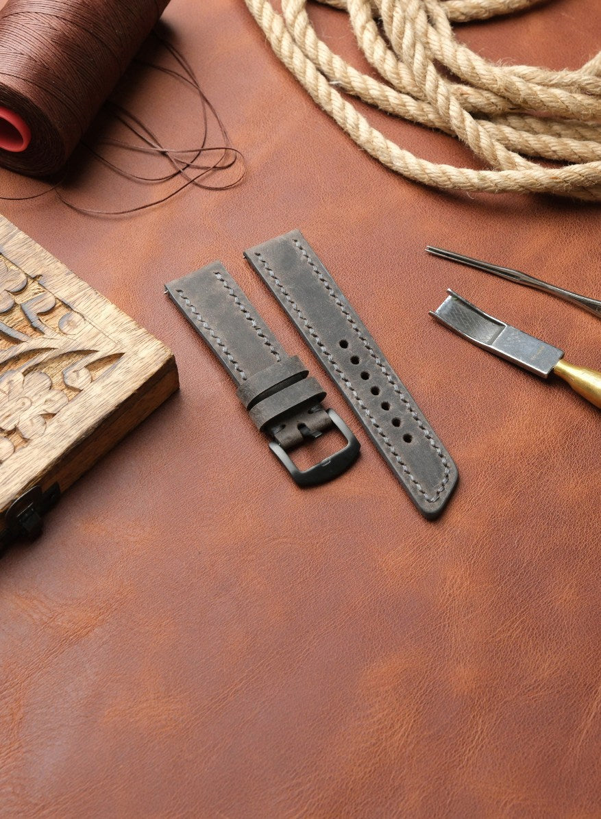 Samsung Watch Berdik Leather Strap - Gray