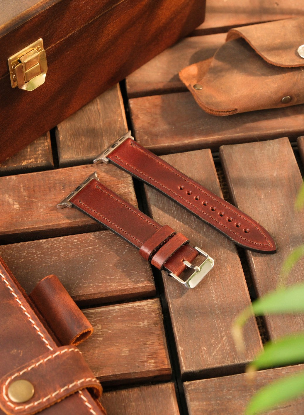 Apple Watch Buttero Leather Strap - Brown