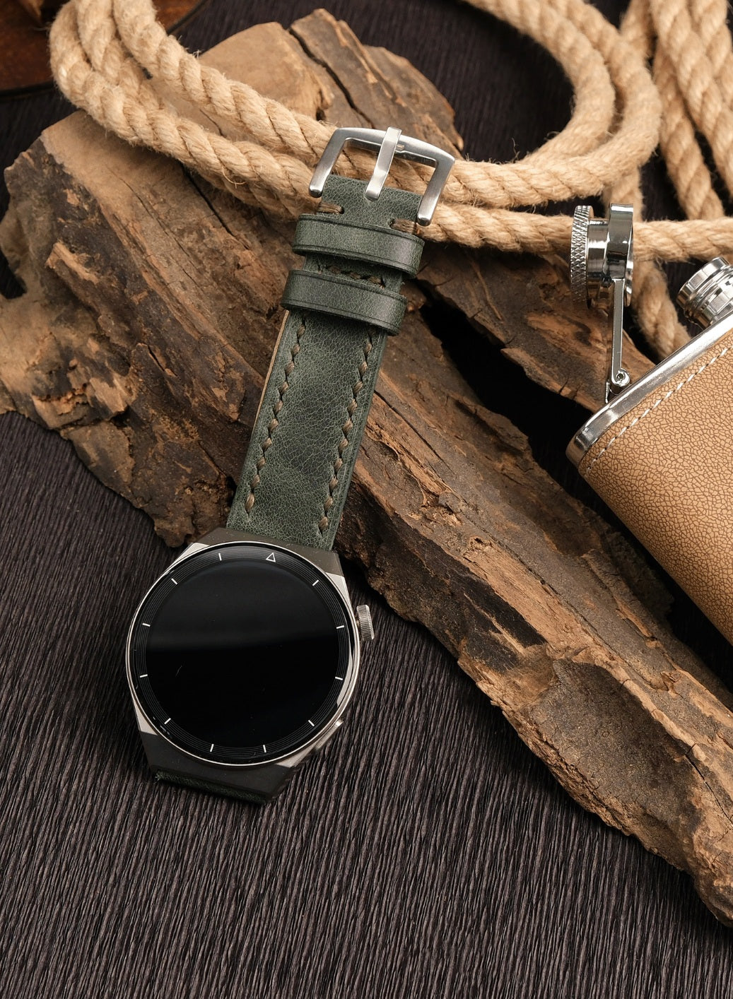 Samsung Watch Tiana Leather Strap - Green