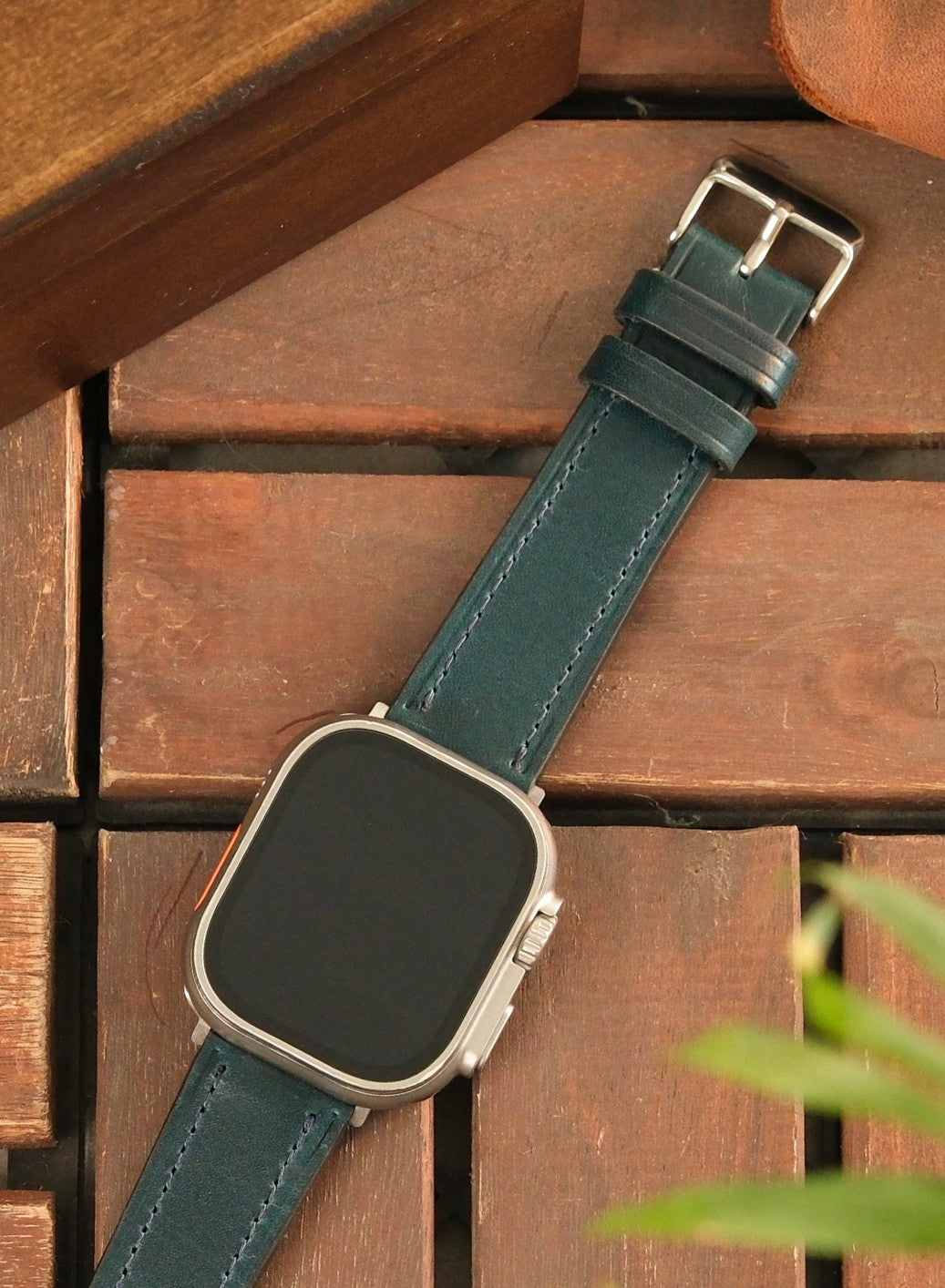 Apple Watch Buttero Leather Strap - Blue