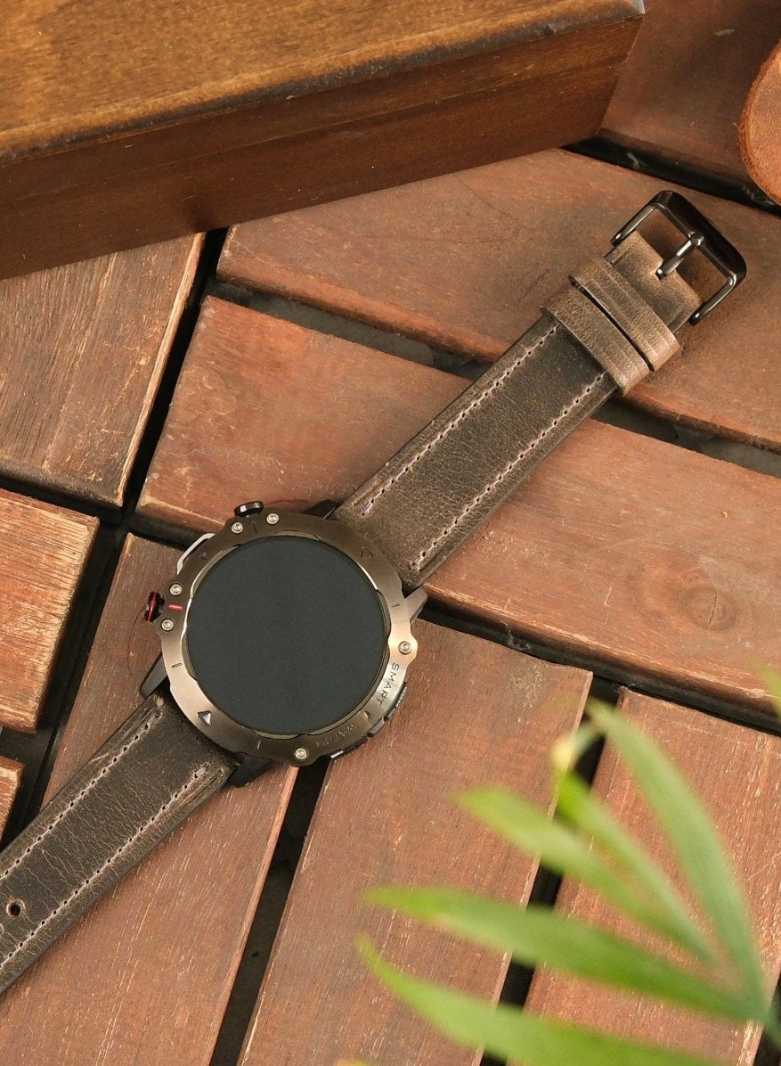 Classic Watch Buttero Leather Strap - Gray