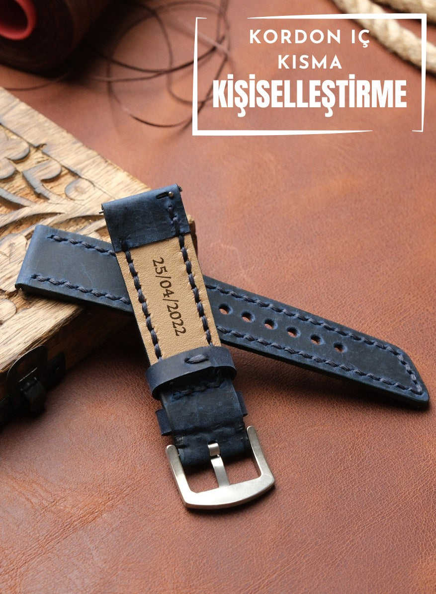 Samsung Watch Berdik Leather Strap - Blue