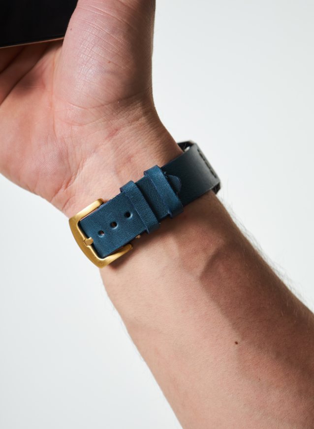 Samsung Watch Musap Leather Strap - Blue