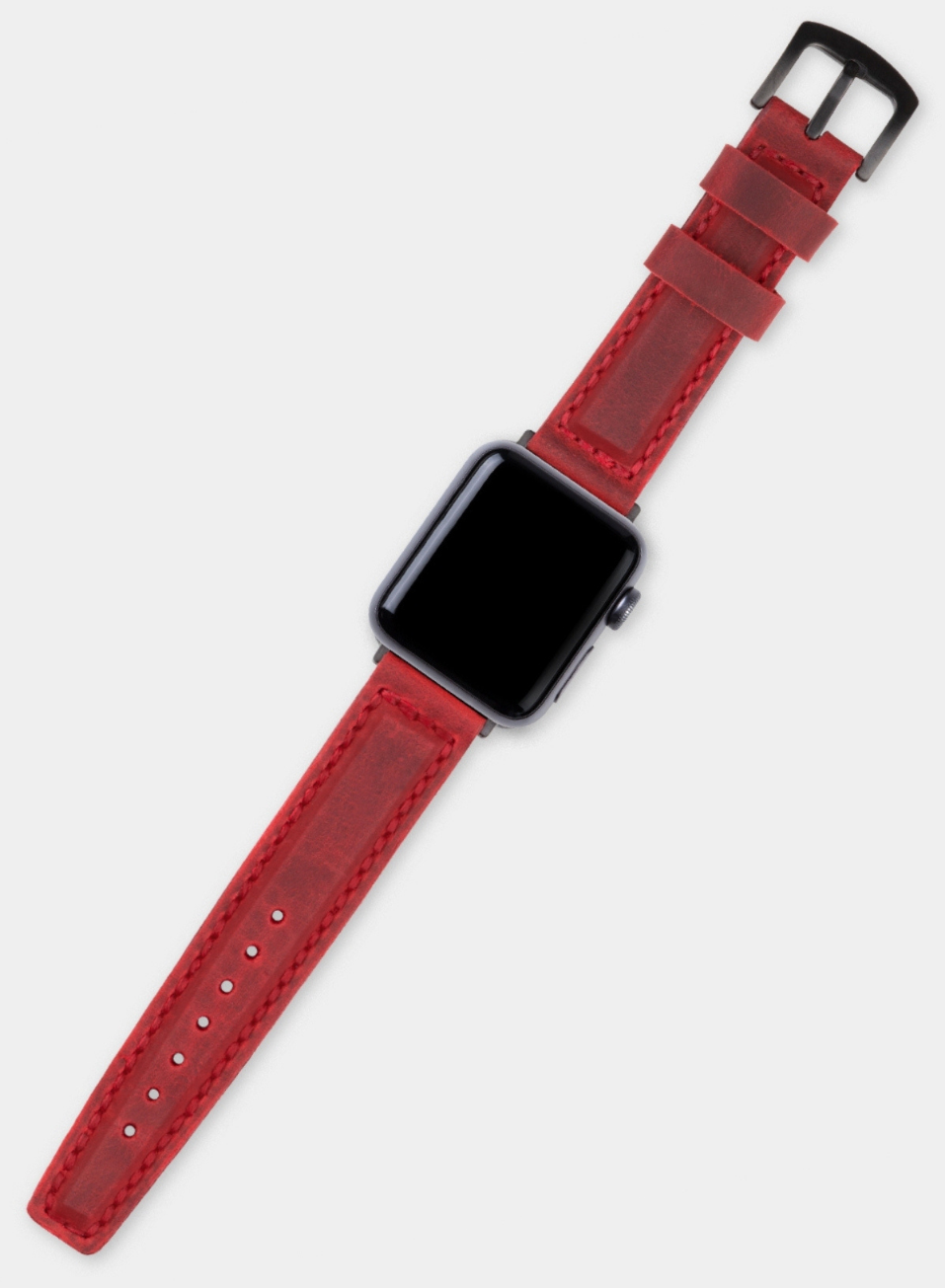 Apple Watch Samcrazy Leather Strap - Red