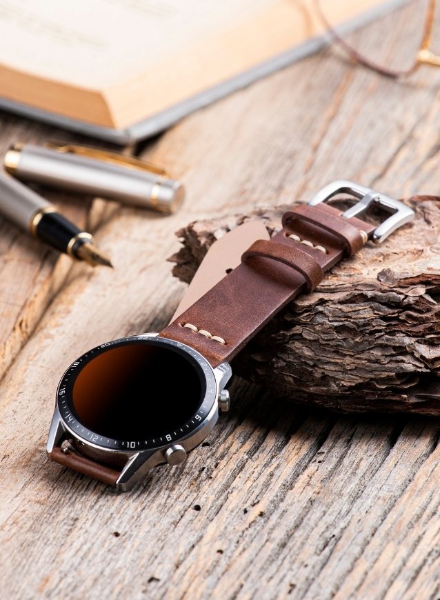 Samsung Watch Musap Leather Strap - Brown