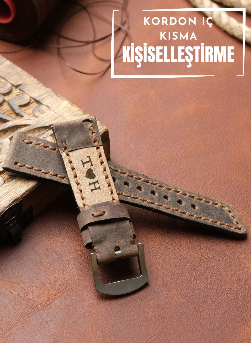Samsung Watch Berdik Leather Strap - Brown