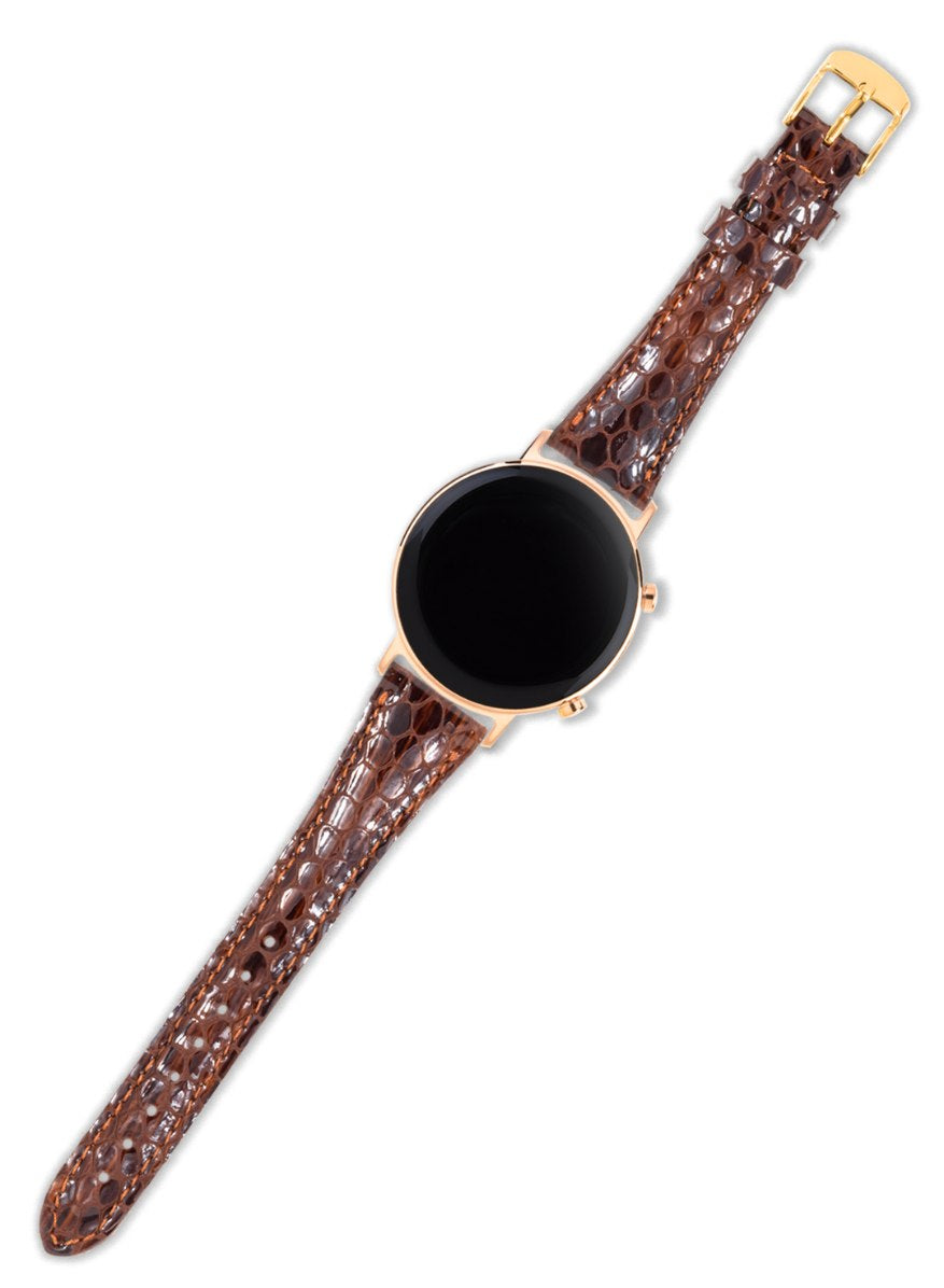 Samsung Watch Crop Women Leather Strap - Brown