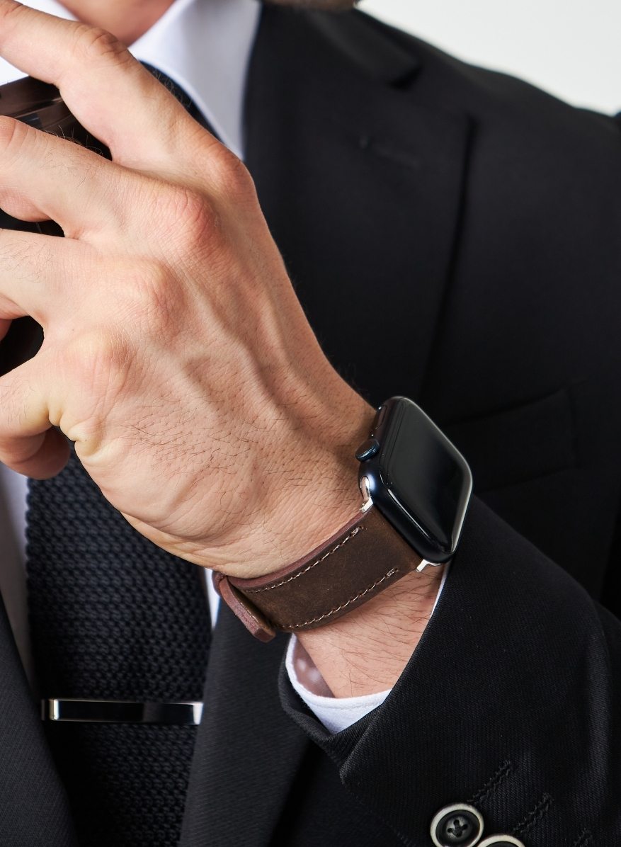 Apple Watch Crazy Leather Strap - Brown