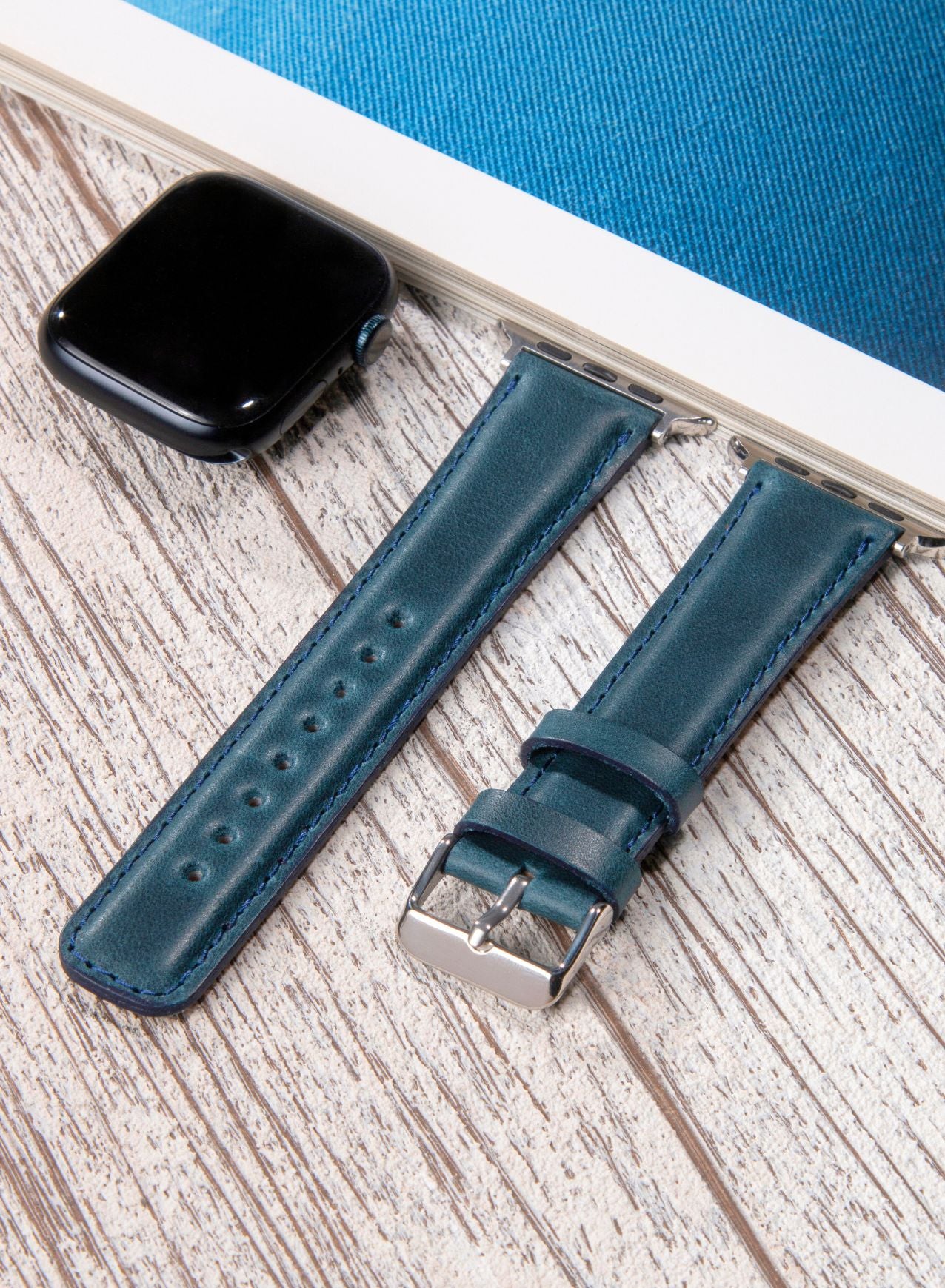 Apple Watch Fullup Leather Strap - Blue