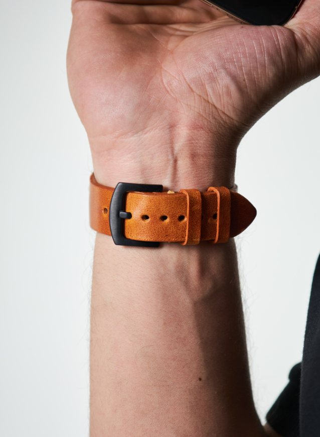 Samsung Watch Musap Leather Strap - Tan