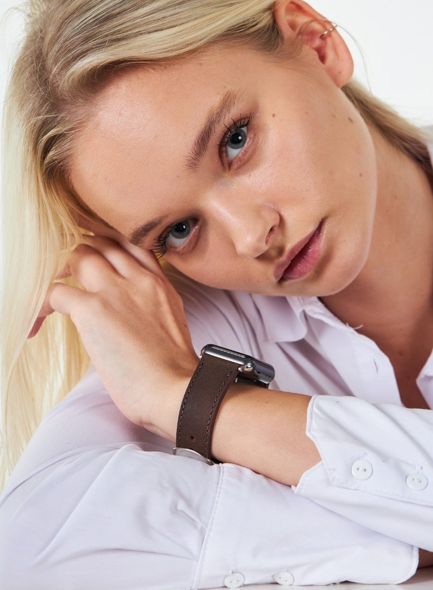Apple Watch Crazy Leather Strap - Brown