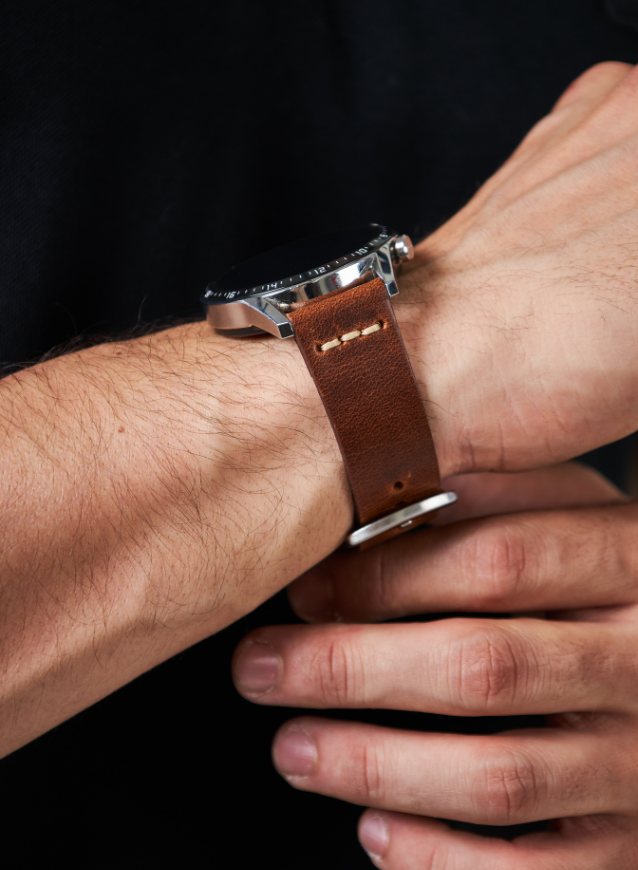 Samsung Watch Musap Leather Strap - Brown