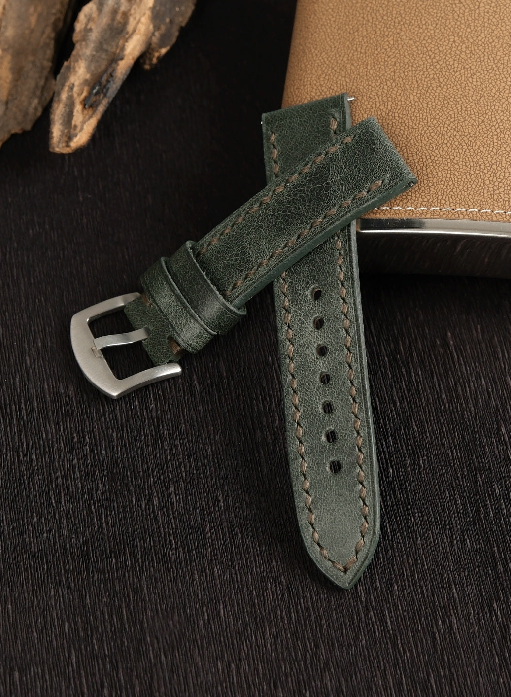 Samsung Watch Tiana Leather Strap - Green