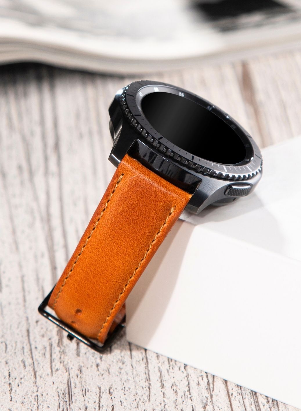 Classic Watch Fullup Leather Strap - Tan