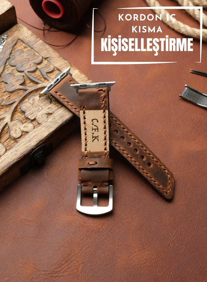 Apple Watch Berdik Leather Strap - Tan