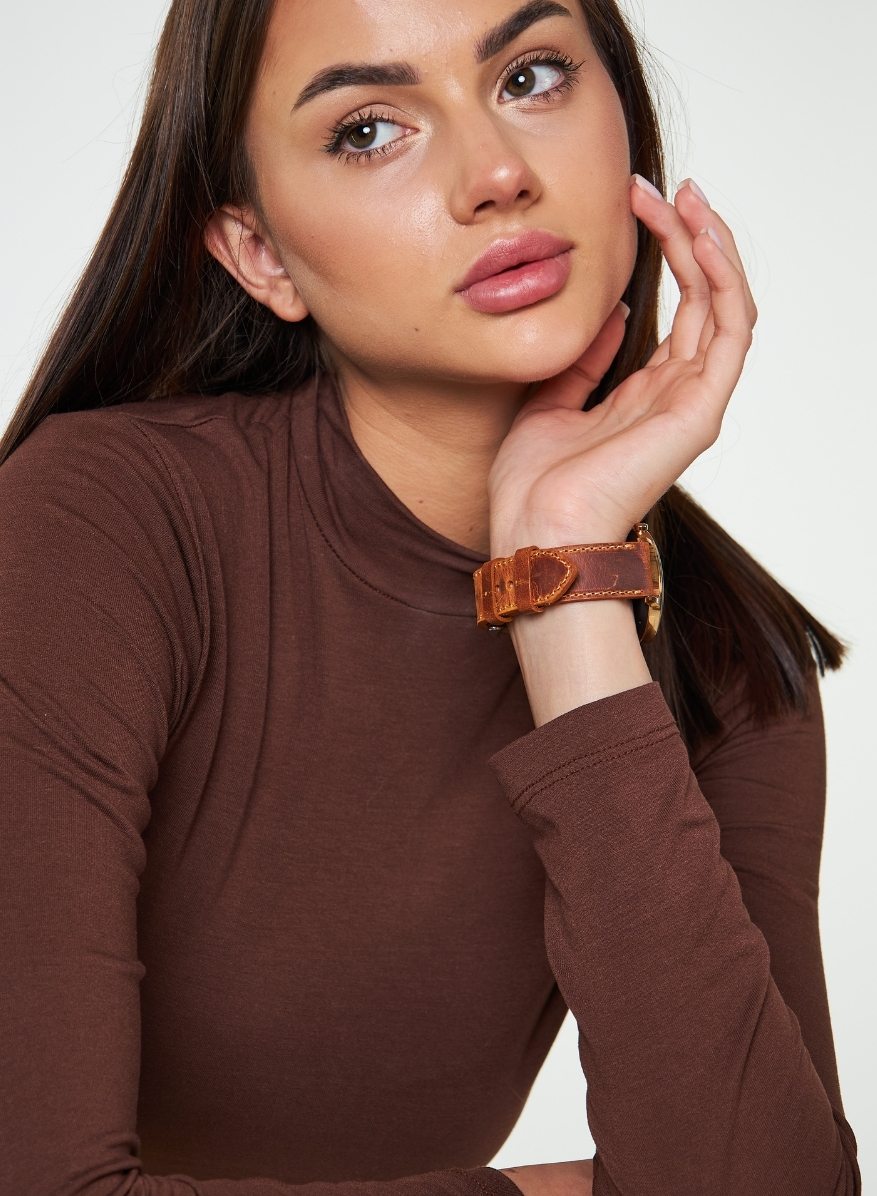 Apple Watch Crazy Leather Strap - Camel