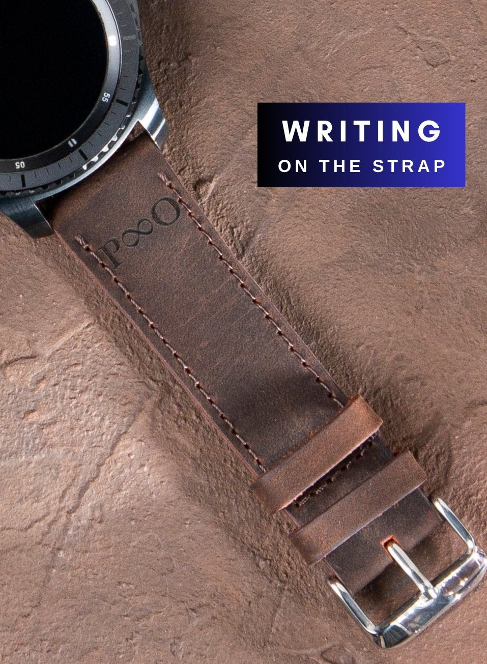 Garmin Watch Crazy Leather Strap - Brown