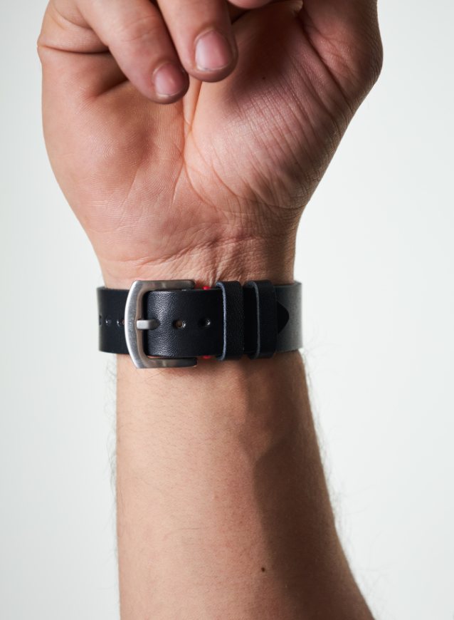 Garmin Watch Musap Leather Strap - Black