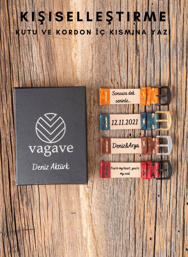 Garmin Watch Musap Leather Strap - Red